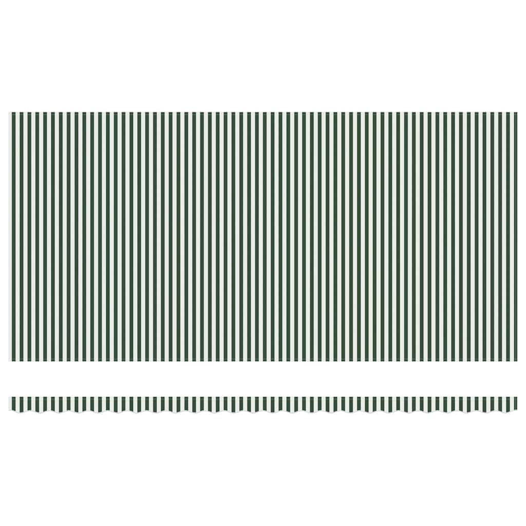 Markise Manuell Einziehbar mit LED 300x250 cm Blau und Weiß