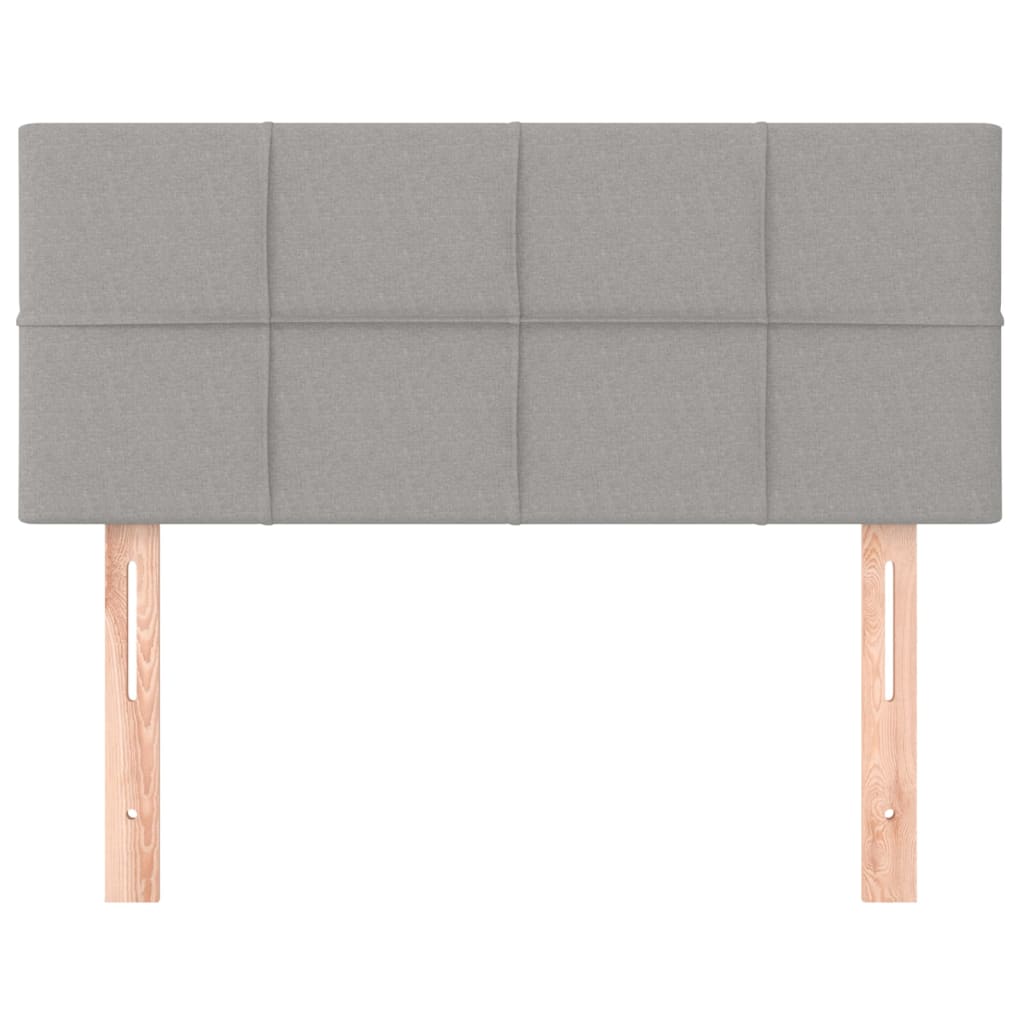Kopfteil Hellgrau 80x5x118/128 cm Stoff