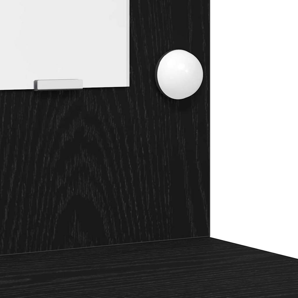 Schminktischset mit LED mit Schubladen 3 pcs Weiß Holzwerkstoff