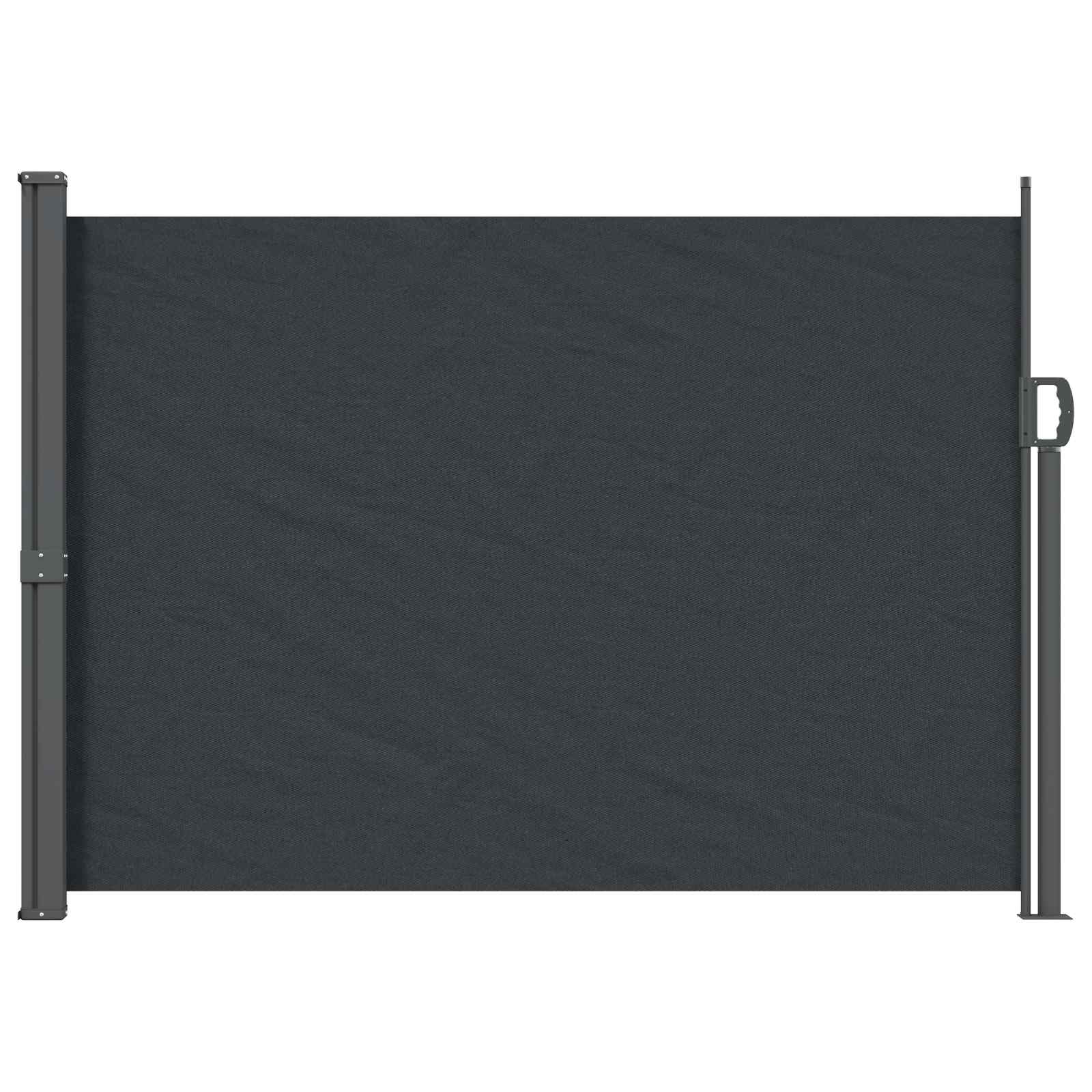 Ausziehbares Seitenmarkise Anthrazit 300 x 100 cm Polyester