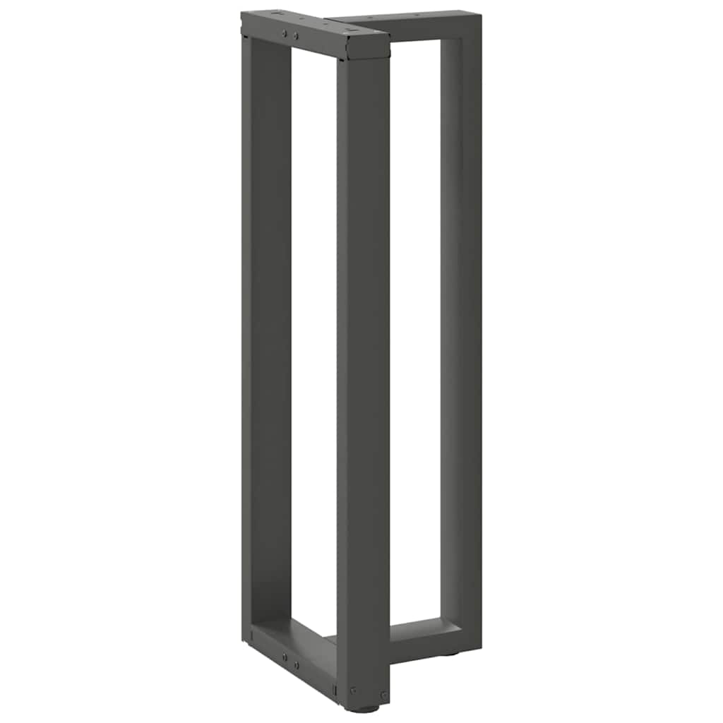 Couchtischbeine T-Form 2 Stk. Schwarz 30x25x(30-31) cm Stahl