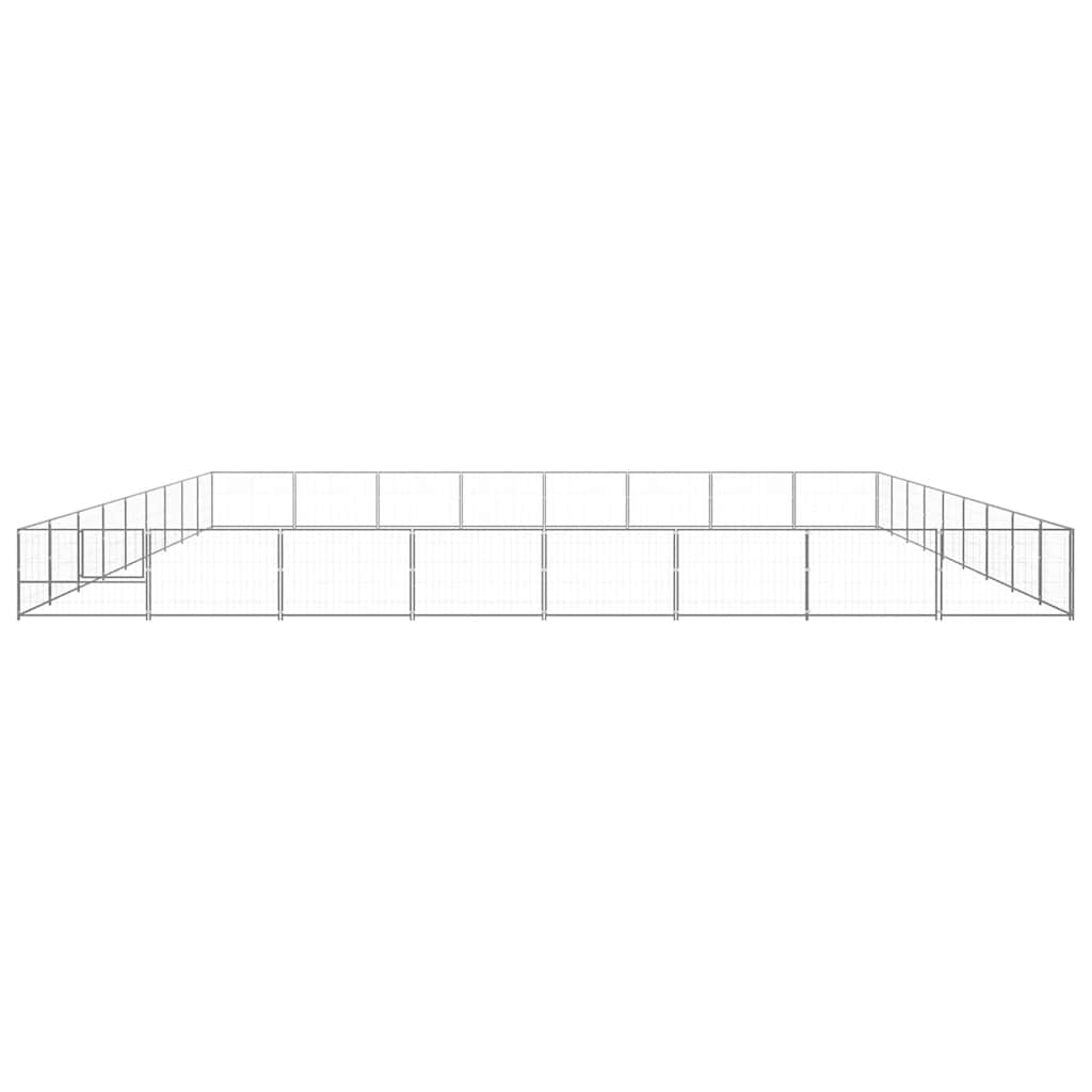 Hundezwinger Schwarz 4 m² Stahl