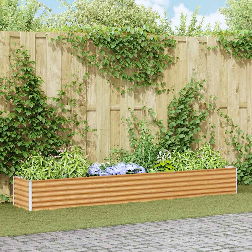 Garten-Hochbeet 100 x 50 x 36 cm Cortenstahl