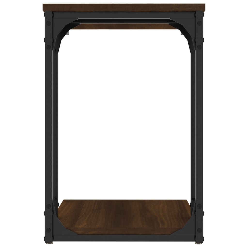 Beistelltisch Schwarz 50x35x52 cm Holzwerkstoff