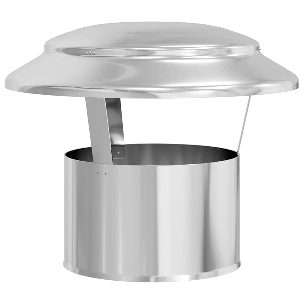 Regenabdeckung Schornstein Silber 20 x 20 x 18 cm Edelstahl