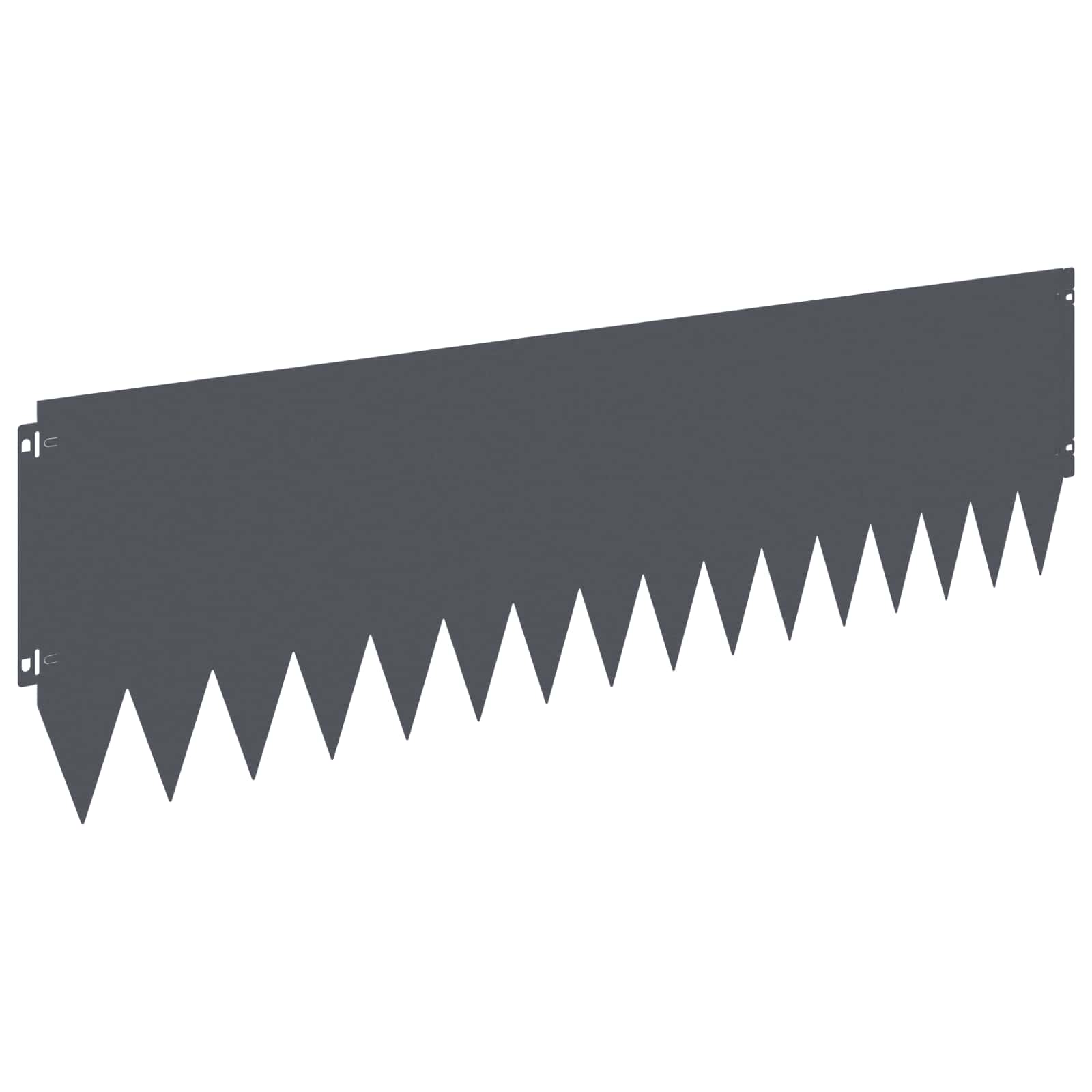 Raseneinfassung 10 pcs 103 x 10 cm Stahl Schwarz