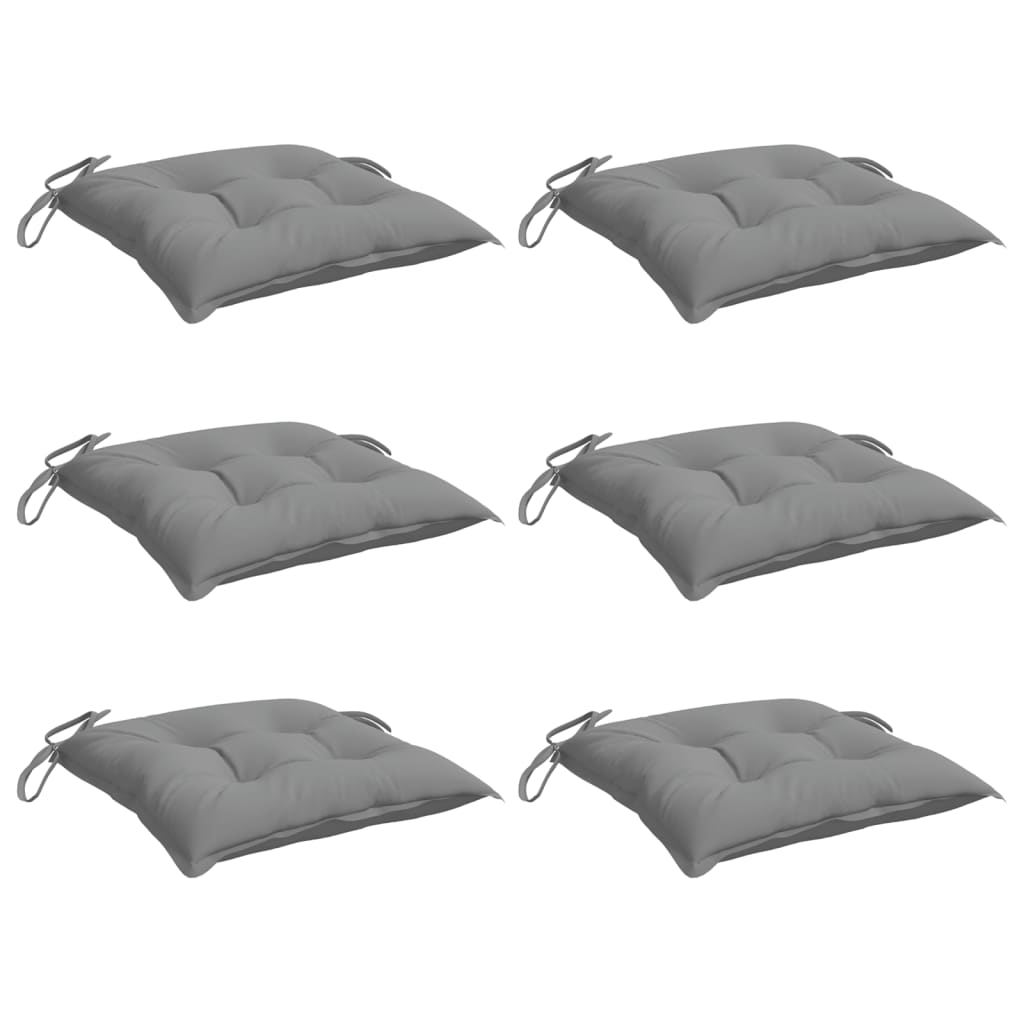 Stuhlkissen 4 Stk. Hellblau 40x40x7 cm Oxford-Gewebe