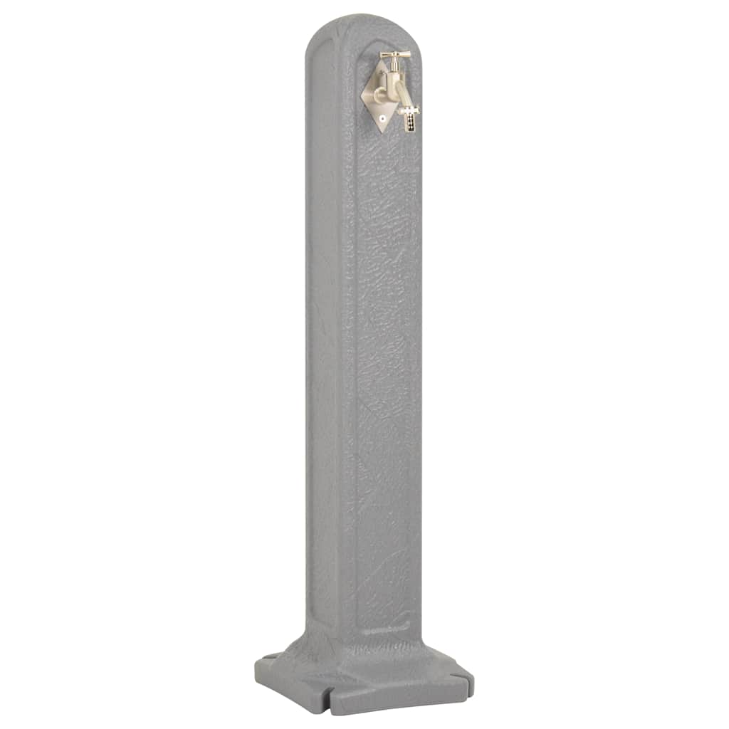 Wasserzapfsäule Anthrazit Steinoptik