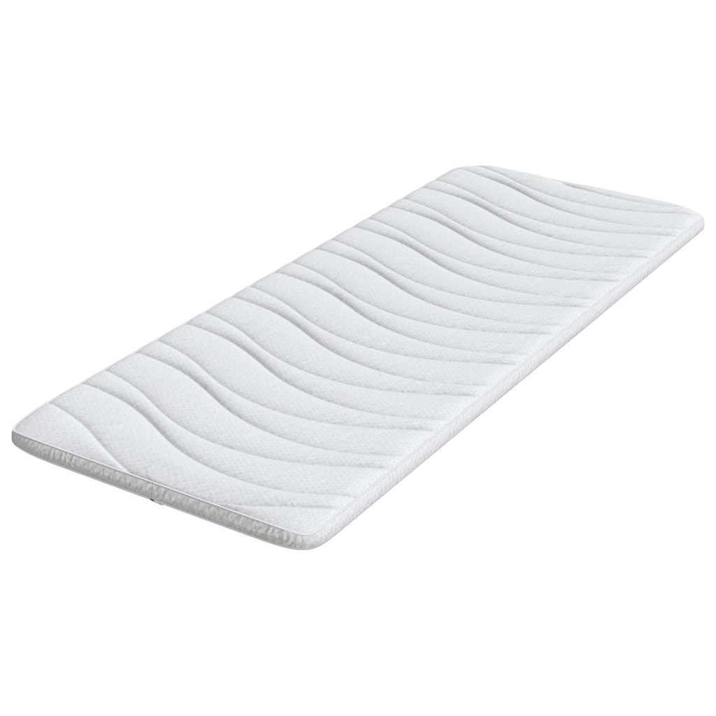 Matratzenauflage Weiß 70 x 200 cm Strickstoff