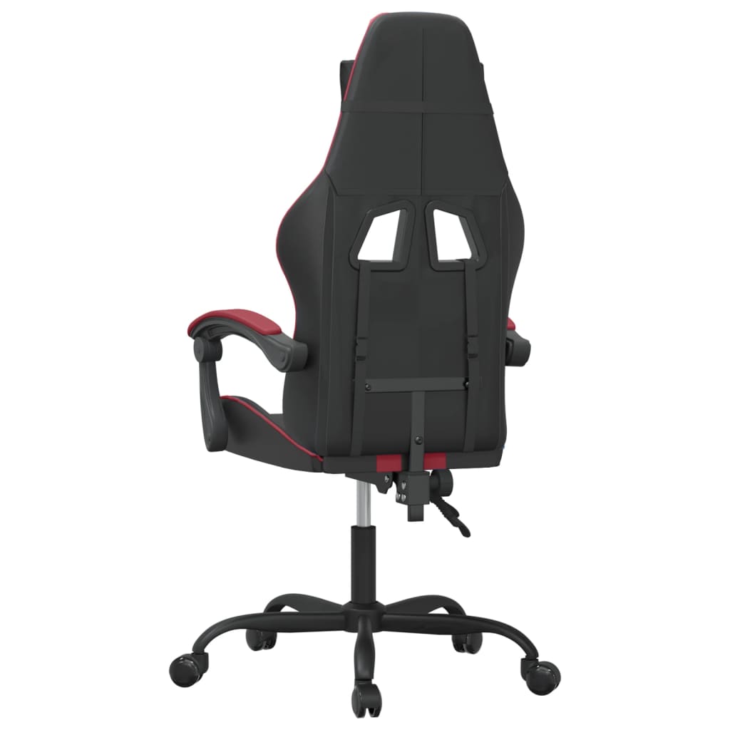 Gaming-Stuhl Drehbar Schwarz und Blau Kunstleder