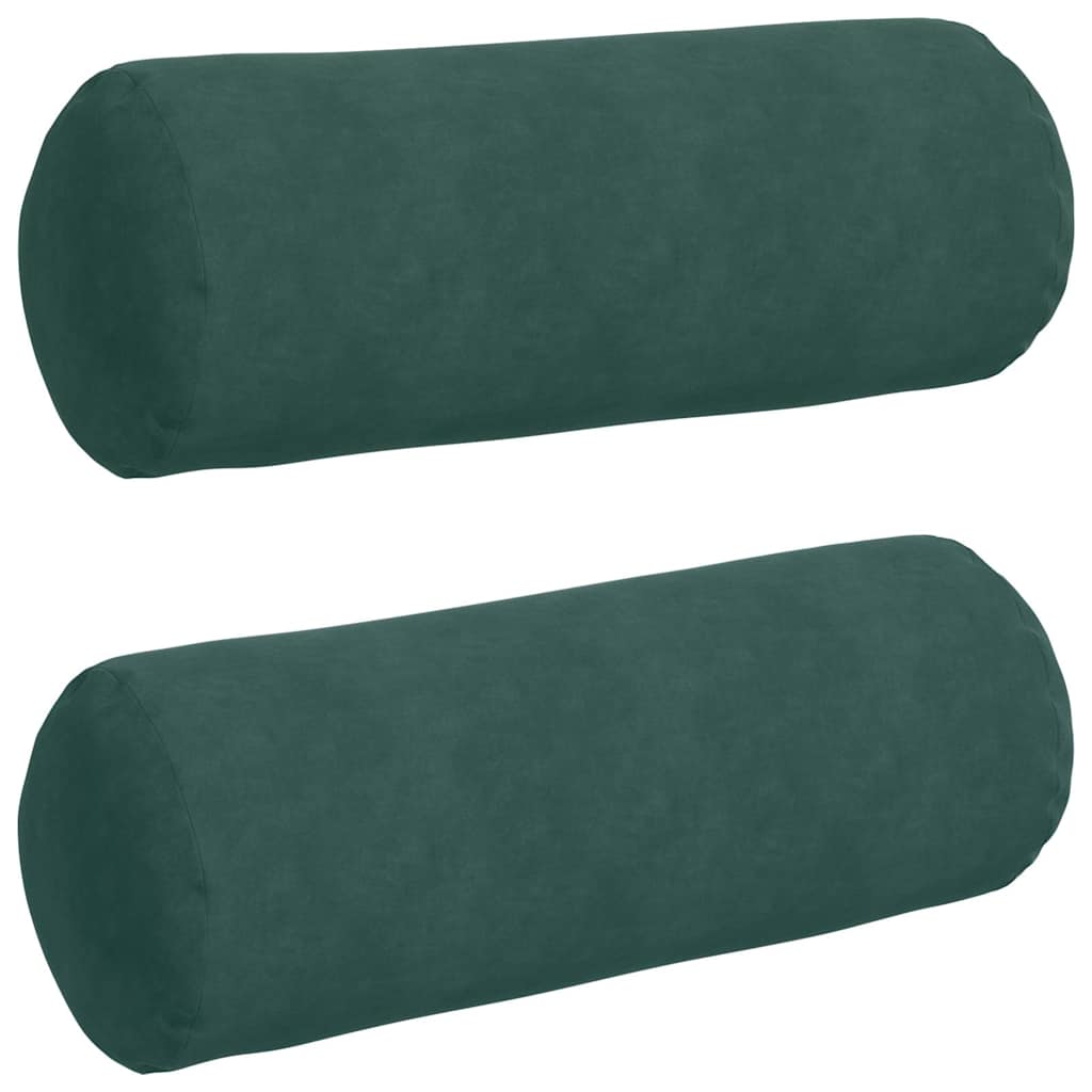 Bolsterkissen 2 Stück Blau Ø 15 x 40 cm Cordstoff