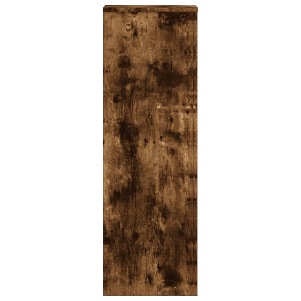 Pflanzenständer 2 Stk. Weiß 33x33x100 cm Holzwerkstoff