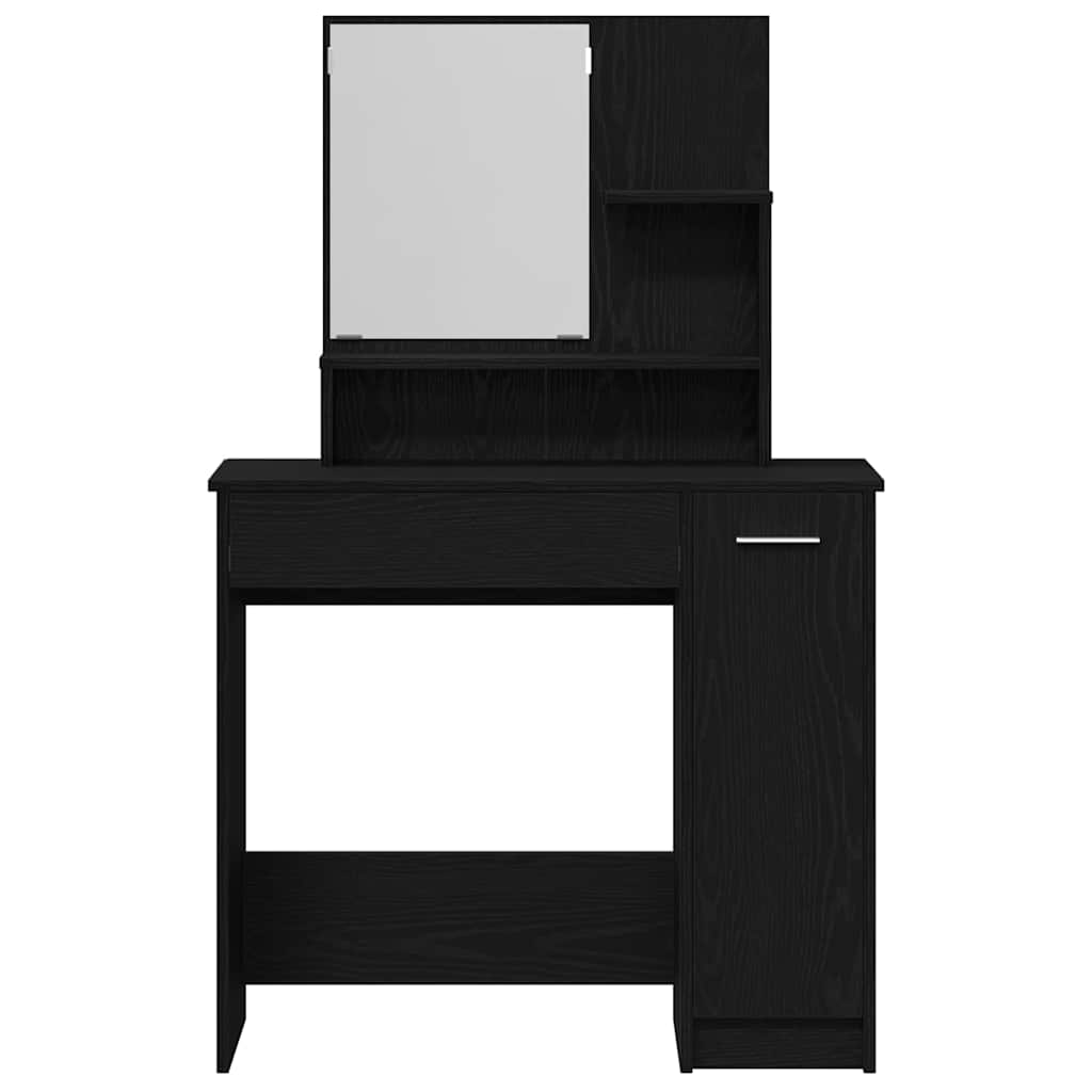 Schminktisch mit Spiegel Weiß 86,5x35x136 cm