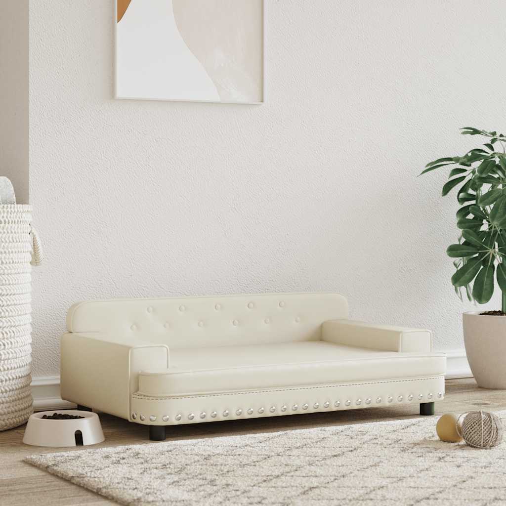 Hundebett Rosa 90x53x30 cm Samt
