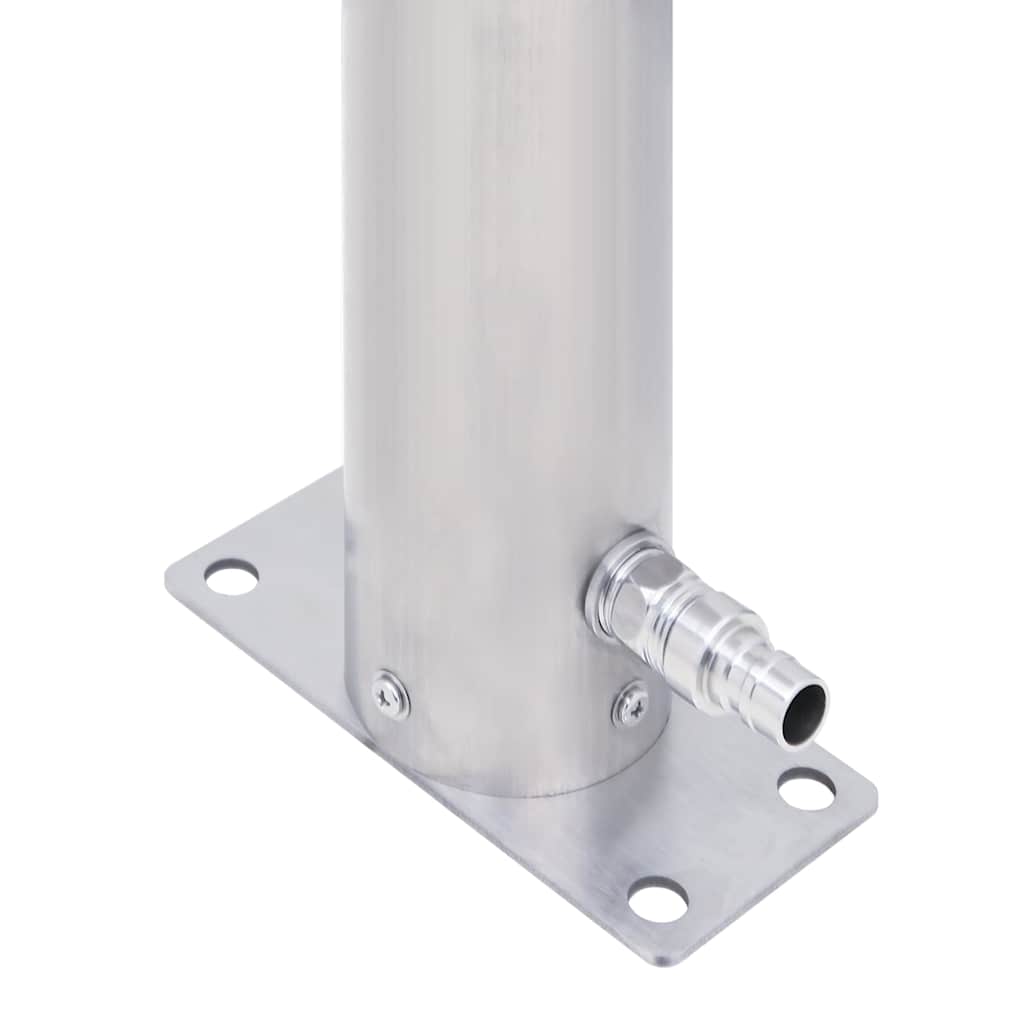 Wassersäule für den Garten 40 cm Edelstahl Quadratisch