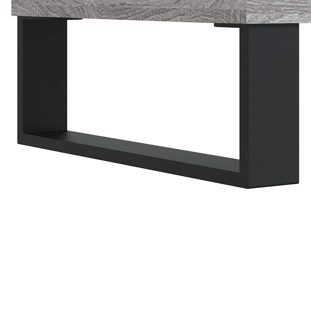 Schuhregal Betongrau 102x36x60 cm Holzwerkstoff