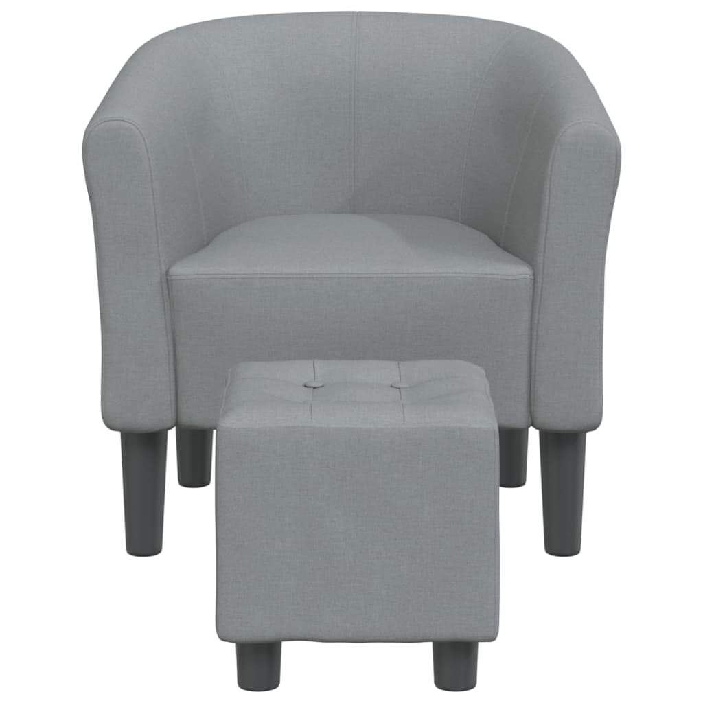 Clubsessel Dunkelgrau Stoff