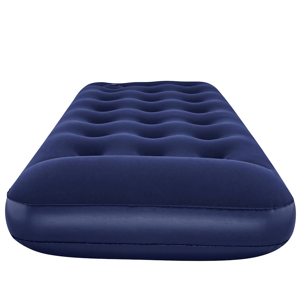 Bestway Luftmatratze Aufblasbar Beflockt mit Fußpumpe 185x76x28 cm