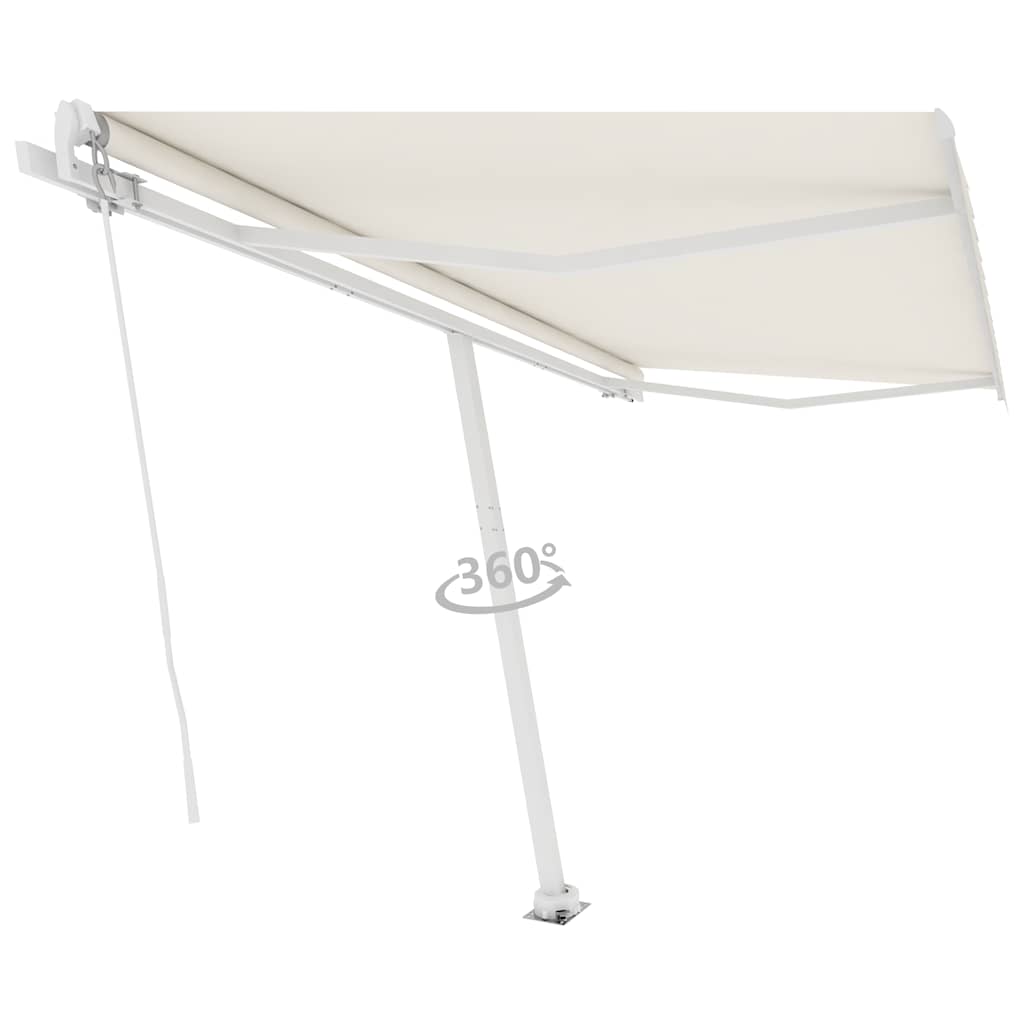 Standmarkise Manuell Einziehbar 300x250 cm Creme
