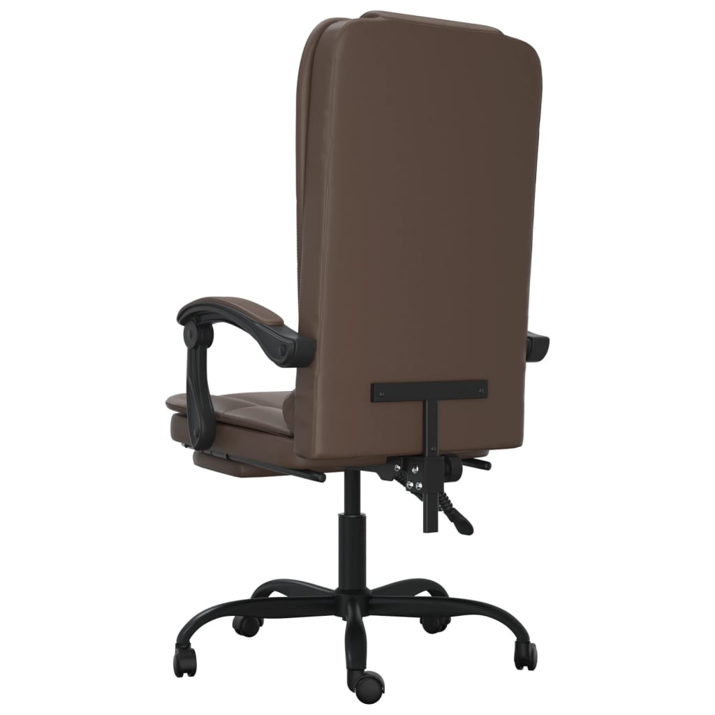 Bürostuhl mit Massagefunktion Schwarz Kunstleder