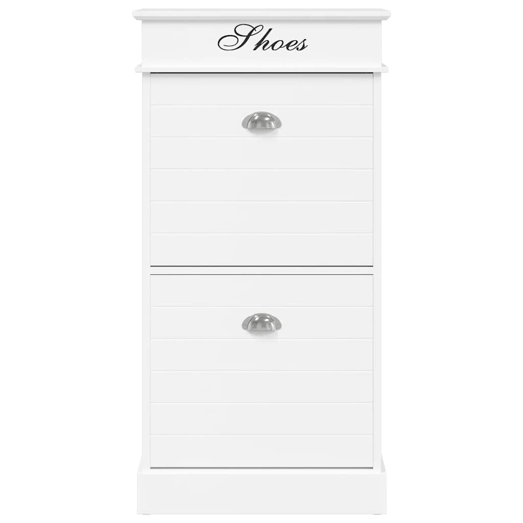 Schuhschrank Grau 50 x 28 x 98 cm Paulownia Holz