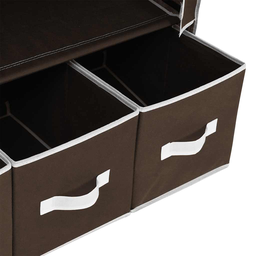 Kleiderschrank Schwarz 87 x 49 x 159 cm Stoff