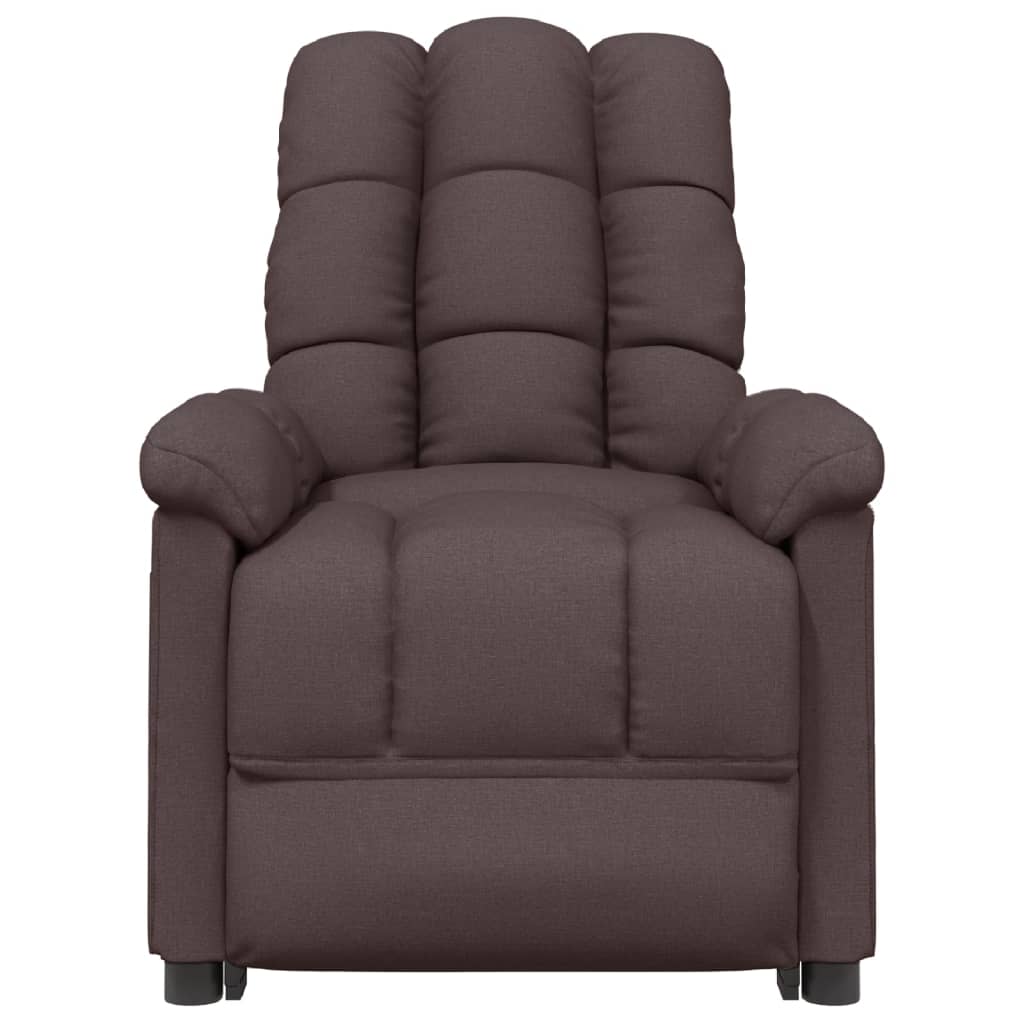 Massagesessel Elektrisch Dunkelgrau Stoff