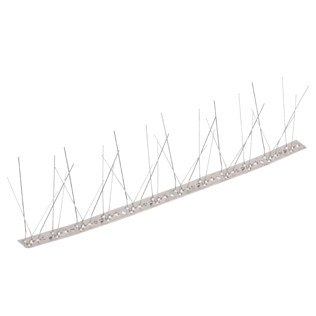 20-tlg. Taubenabwehr Spikes-Set Edelstahl 10 m 4-reihig