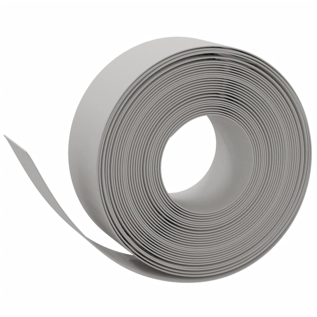 Gartenumrandung 25 m 10 cm PE Grau