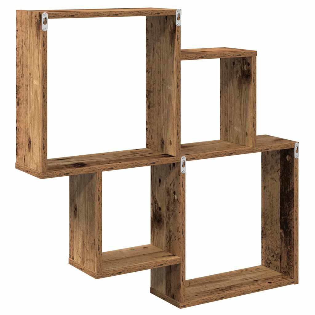 Würfelregal Weiß 80x15x78,5 cm Holzwerkstoff