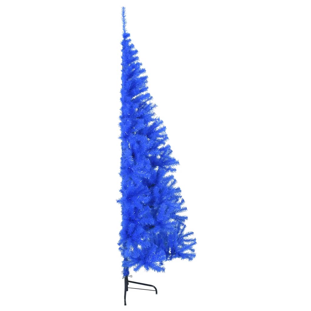Künstlicher Halb-Weihnachtsbaum mit Ständer Grün 150 cm PVC