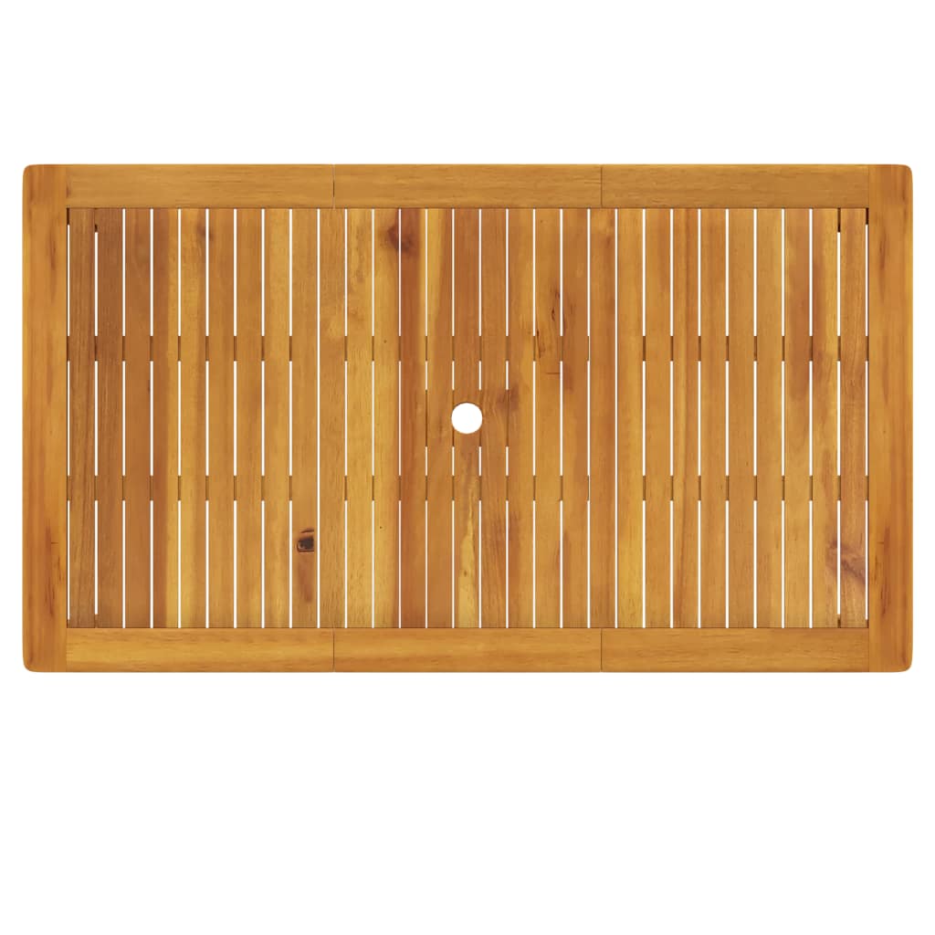 Garten-Esstisch 110x55x75 cm Massivholz Akazie