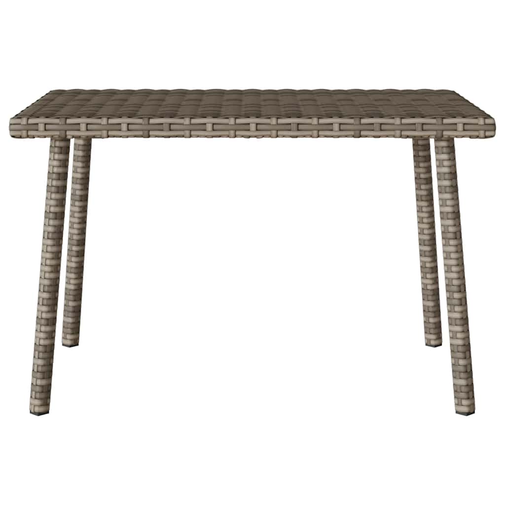Garten-Couchtisch Rechteckig Schwarz 40x40x37 cm Poly Rattan