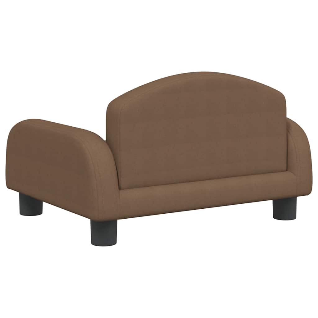 Kindersofa Creme 70x45x30 cm Stoff