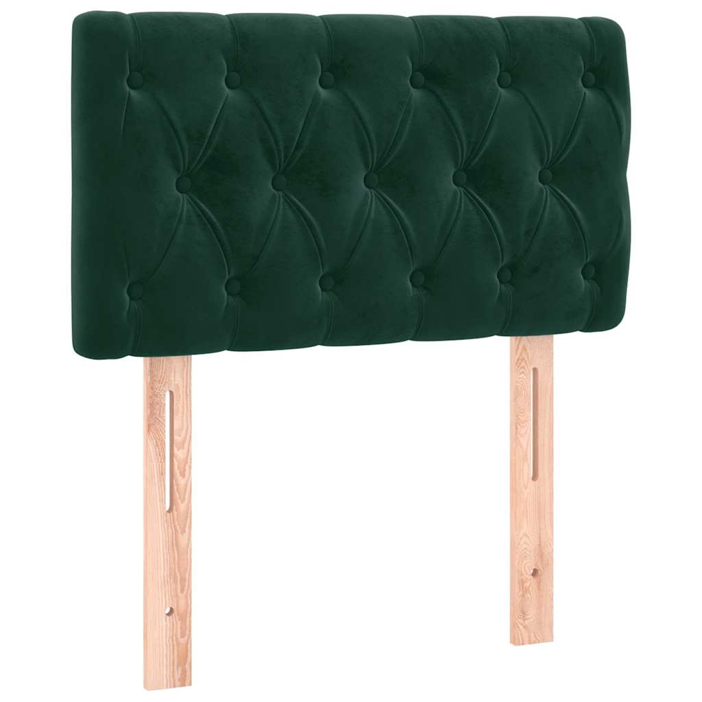 Kopfteil Hellgrau 80x7x118/128 cm Samt