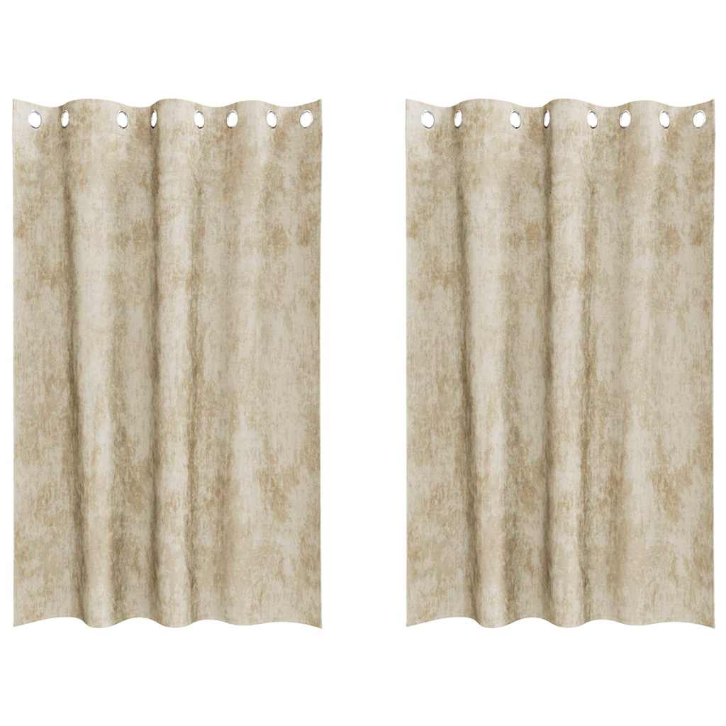 Samtvorhänge mit Vorhängen 2 pcs Weinrot 140 x 140 cm Samt