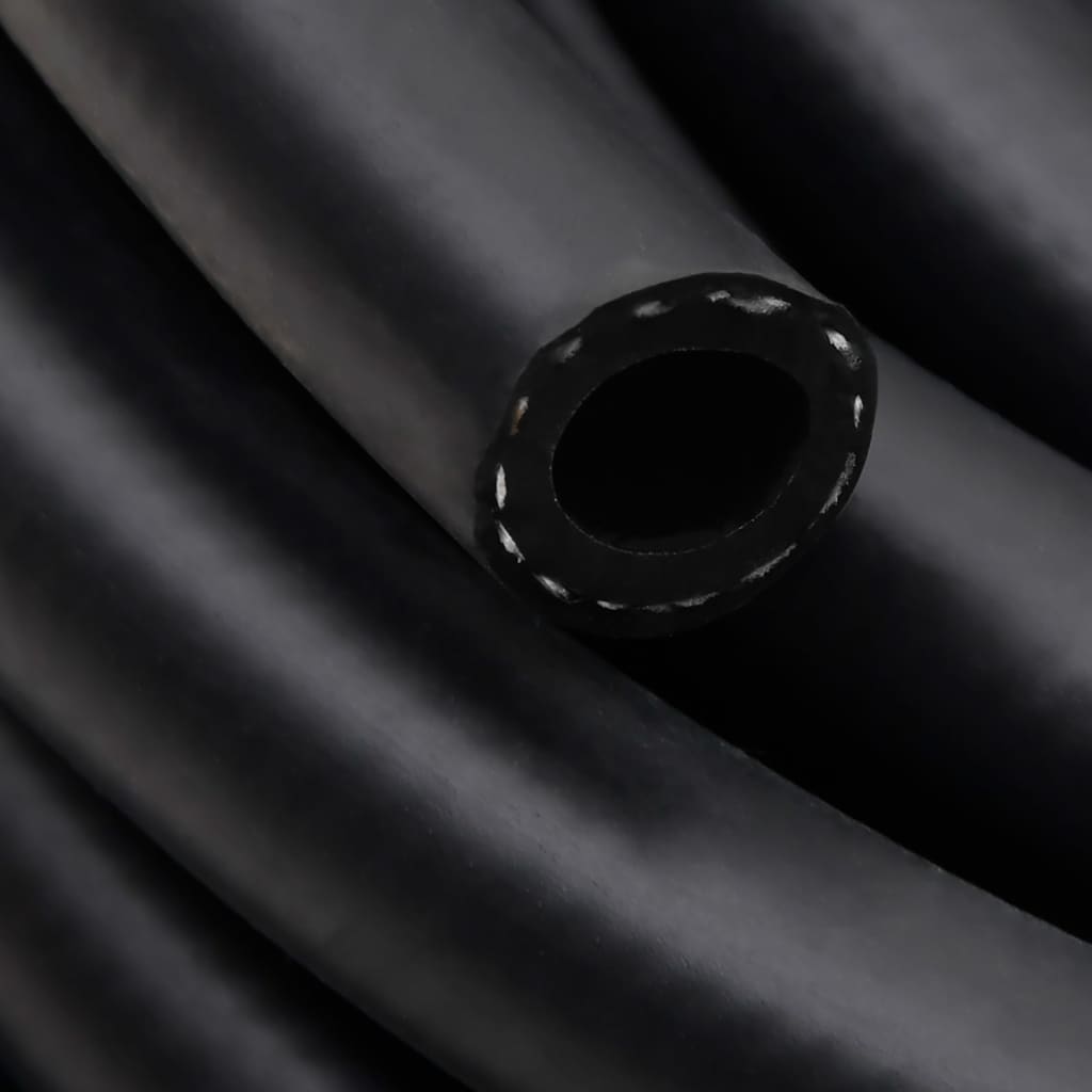 Hybrid-Luftschlauch Schwarz 0,6" 20 m Gummi und PVC