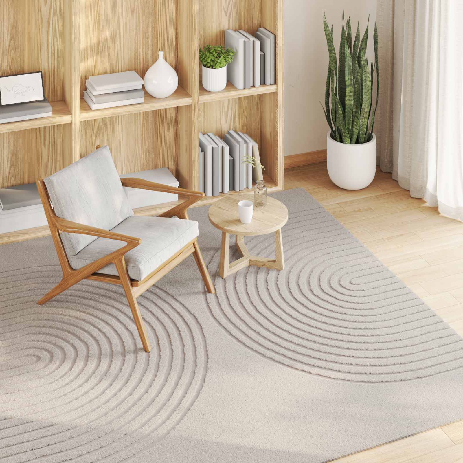 Bereichsteppiche Rechtwinklig GALATI Creme 150 x 80 cm