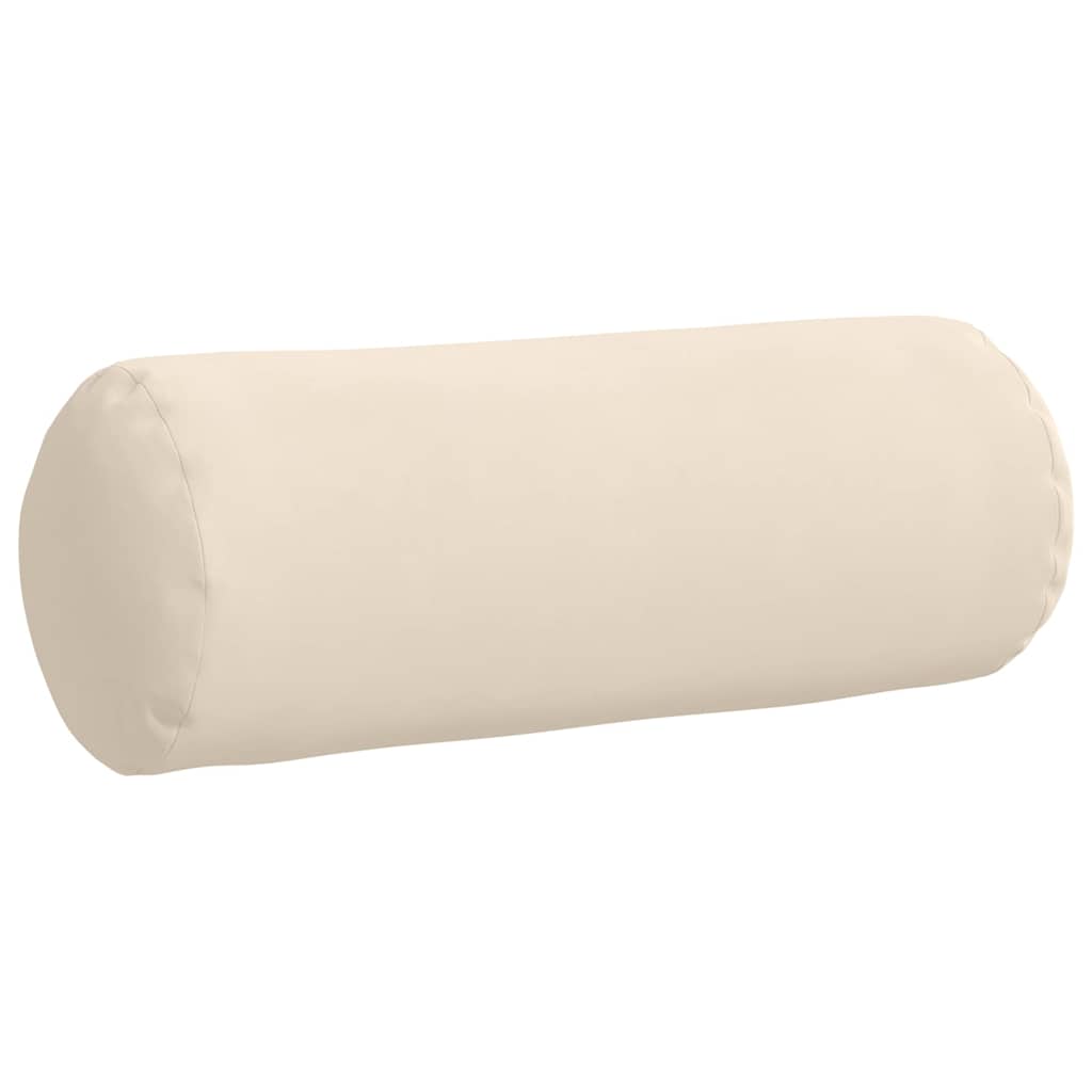 Bolsterkissen 2 Stück Taupe Ø 15 x 40 cm Mikrofaserstoff