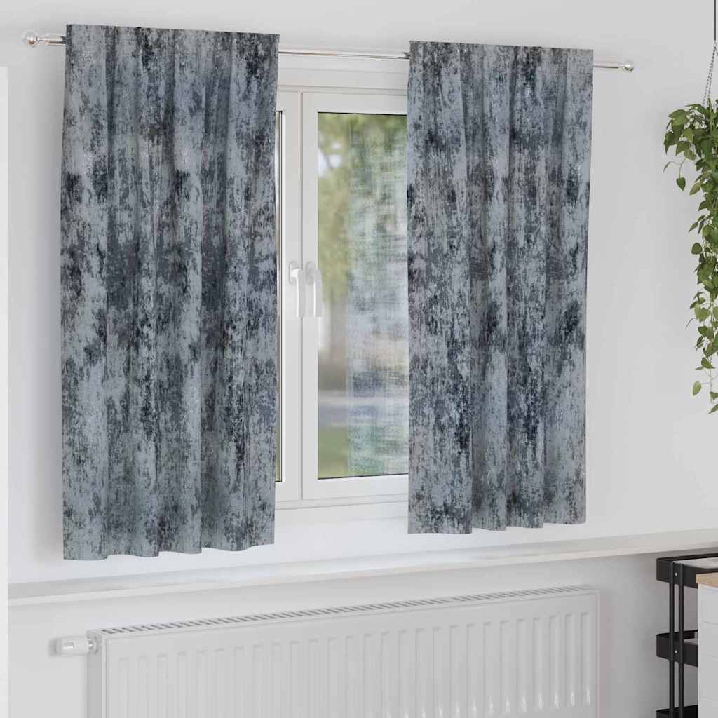 Samtvorhänge mit Vorhängen 2 pcs Weinrot 140 x 140 cm Samt