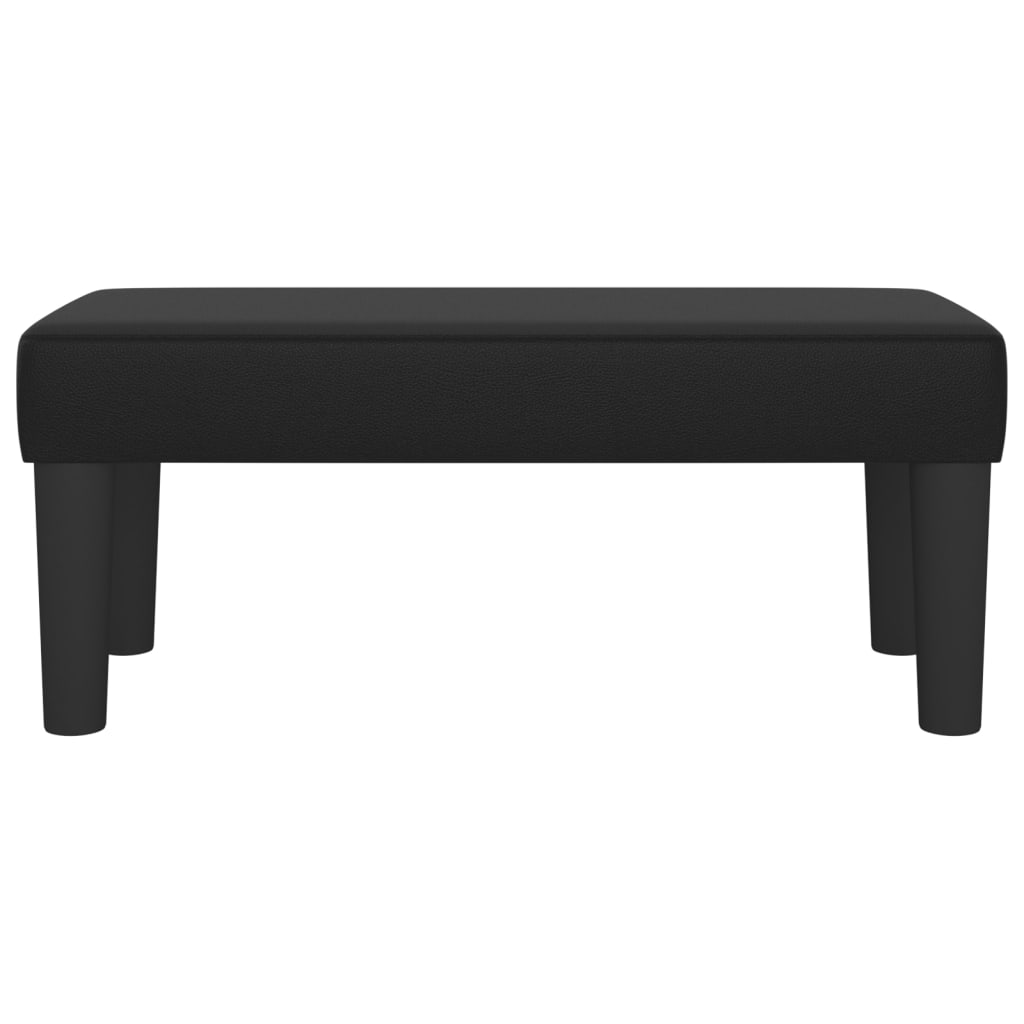 Sitzbank Grau 70x30x30 cm Kunstleder