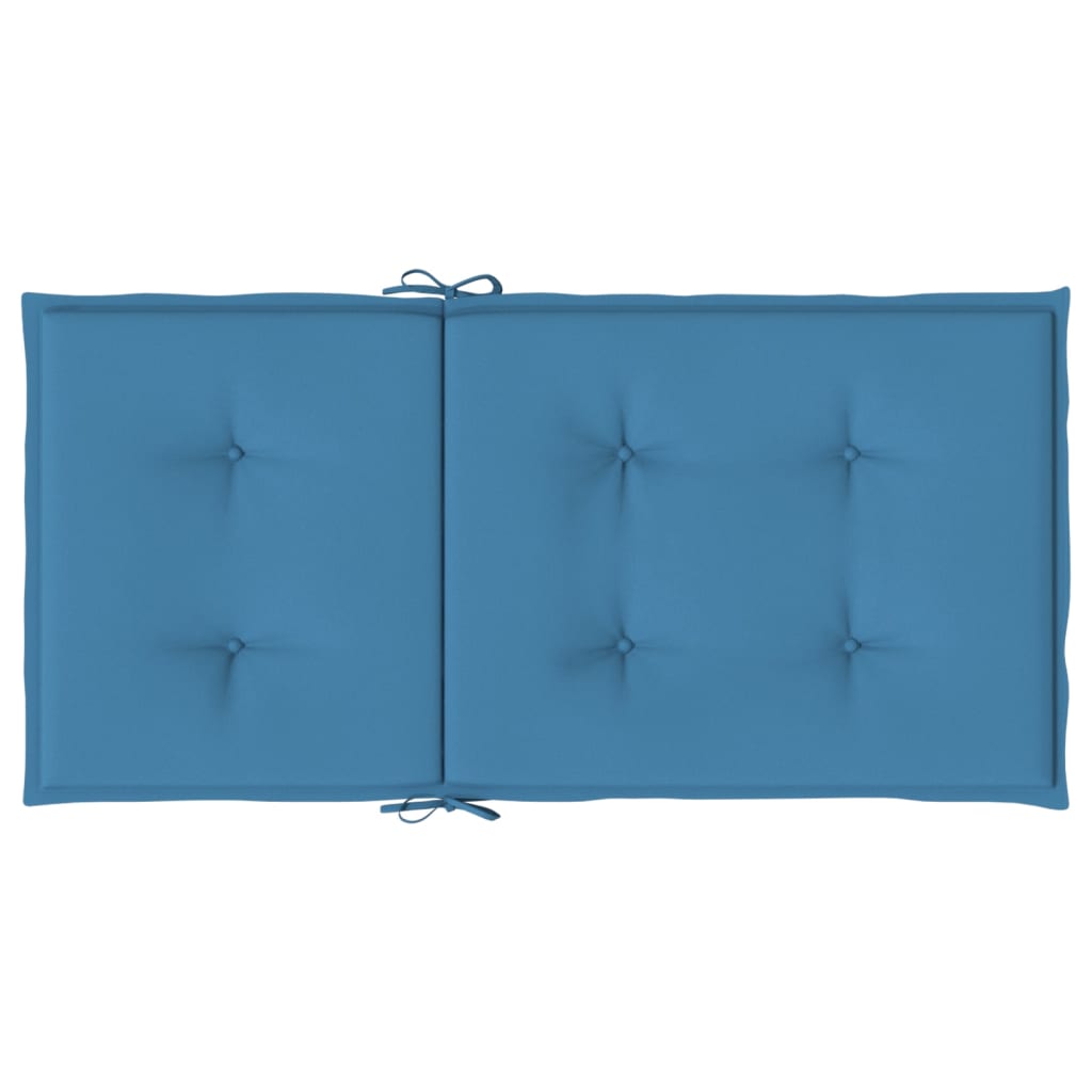 Niedriglehner-Auflagen 2 Stk Melange Anthrazit 100x50x7cm Stoff