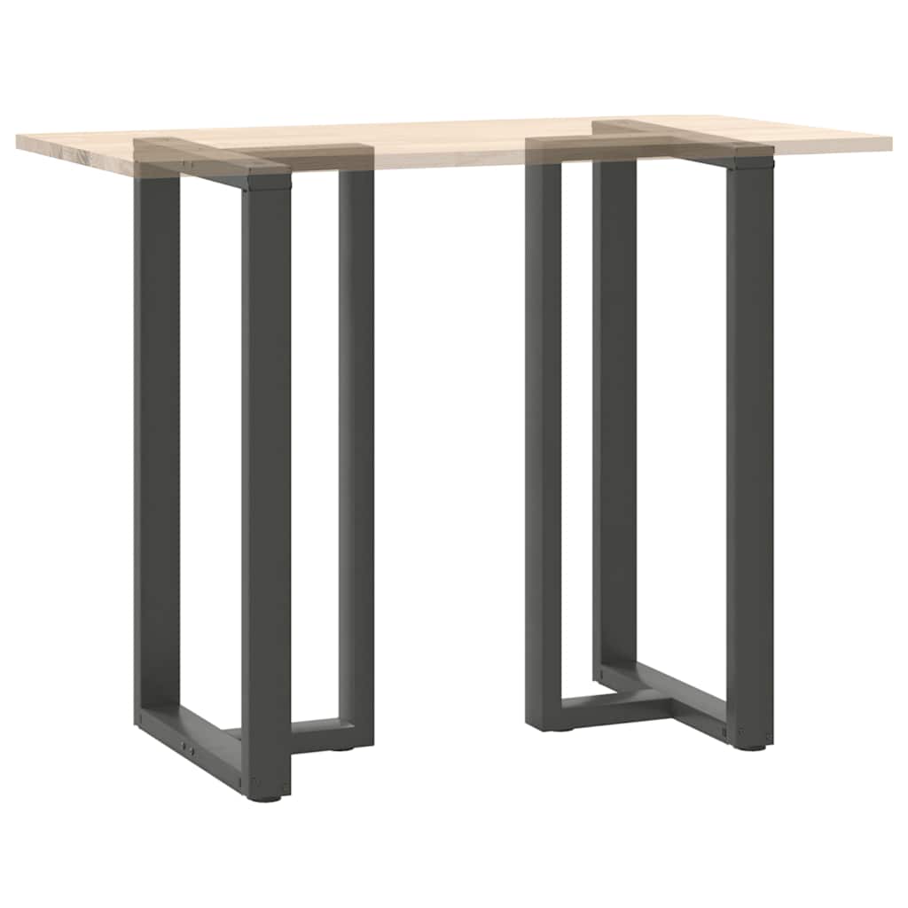 Couchtischbeine T-Form 2 Stk. Schwarz 30x25x(30-31) cm Stahl