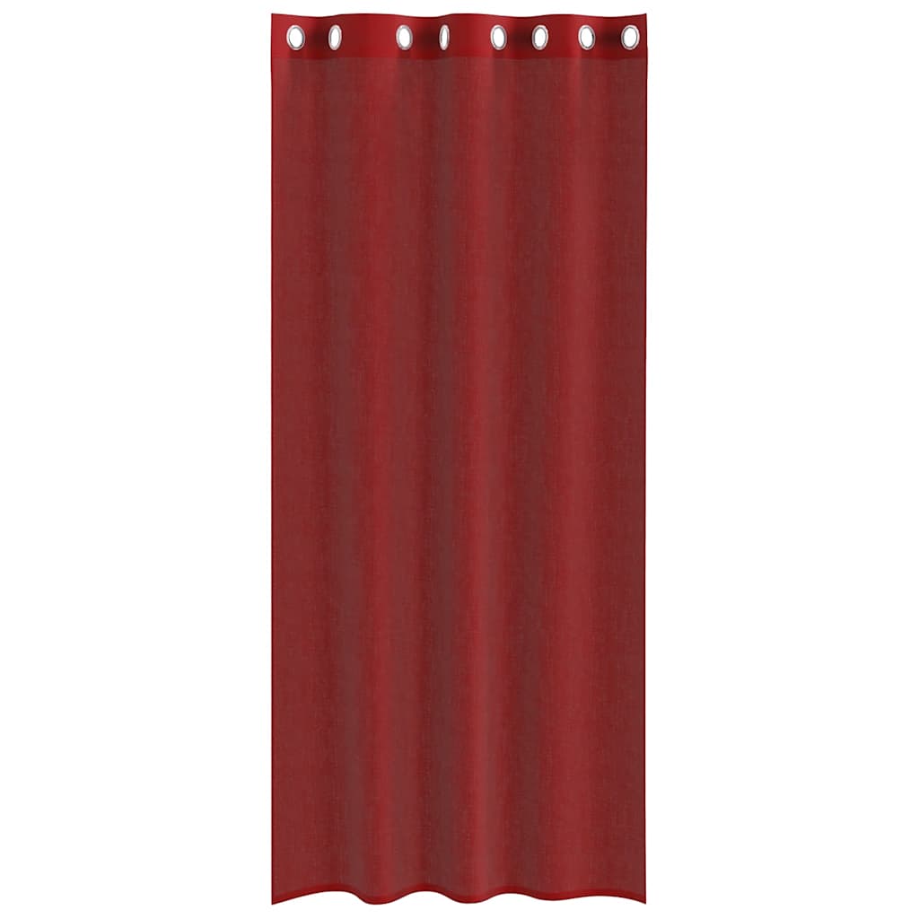 Voile Vorhänge mit Ösen 2 Stk. Apfelgrün 140x140 cm