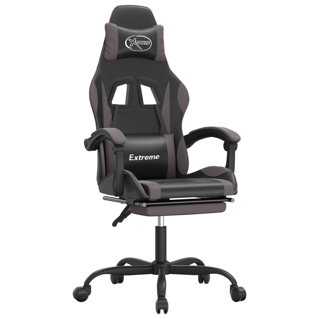 Gaming-Stuhl Schwarz und Golden Kunstleder