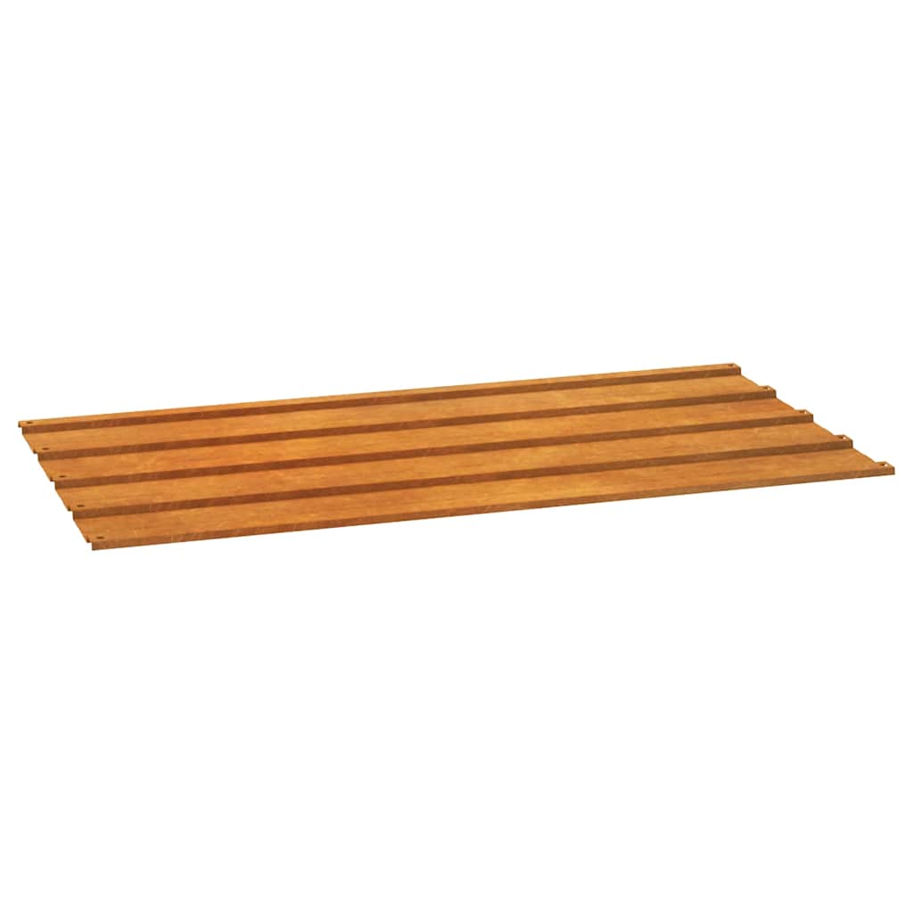 Dachplatten 12 Stk. Rostig 100x44 cm Cortenstahl