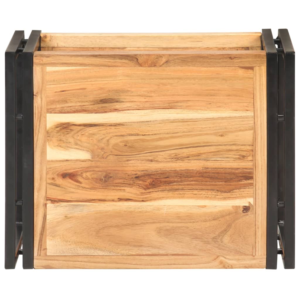 Beistelltisch 40x30x40 cm Raues Mangoholz