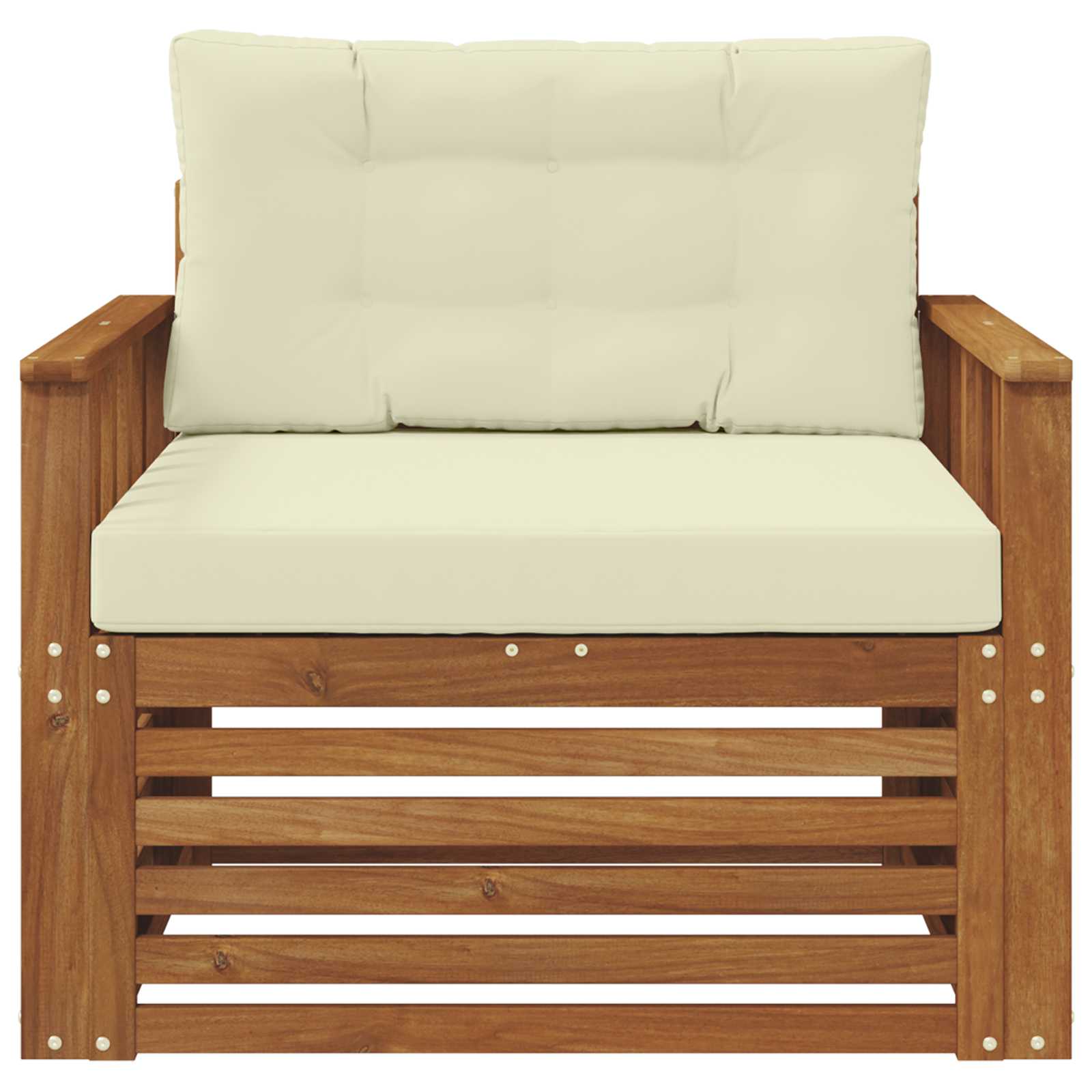 2 Stück Outdoor-Sofa Natur
