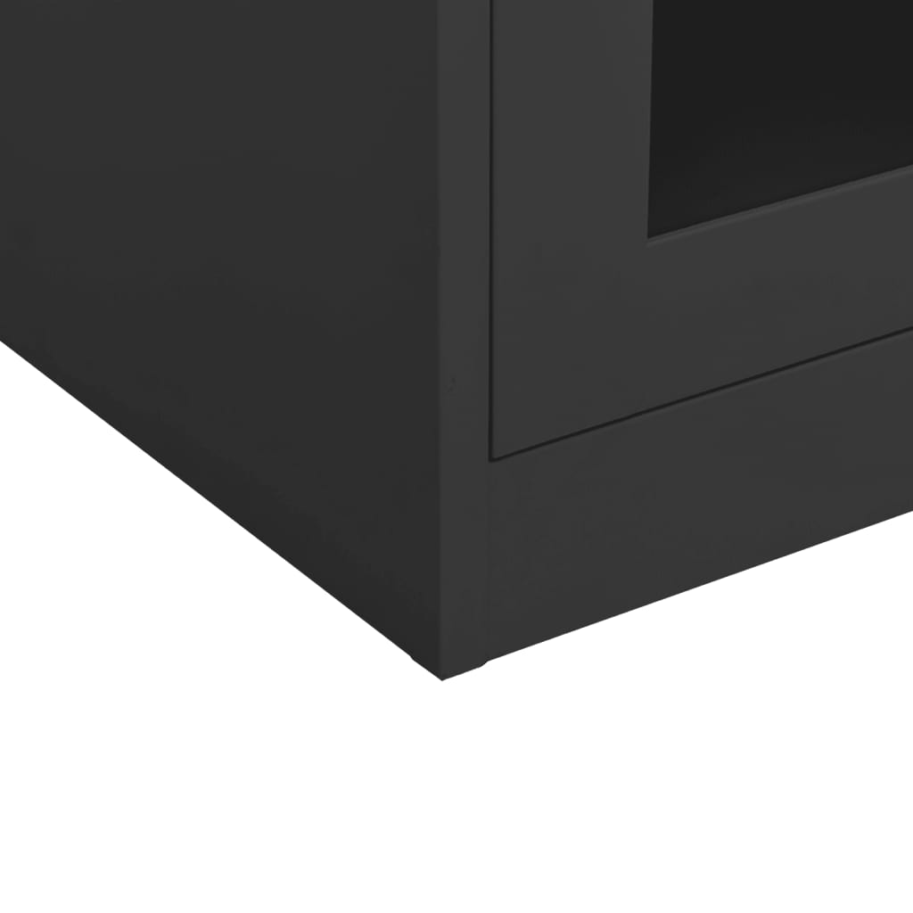 Büroschrank Weiß 90x40x70 cm Stahl