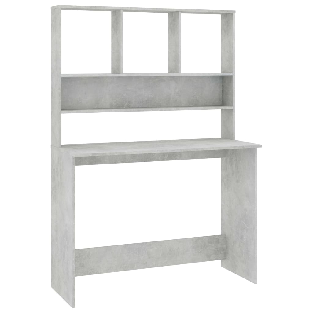 Schreibtisch mit Regalen Weiß 110x45x157 cm Holzwerkstoff